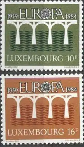 LUXEMBURG 1984 Mi-Nr. 1098/99 ** MNH