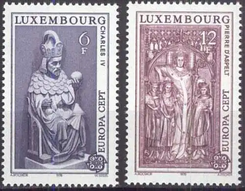 LUXEMBURG 1978 Mi-Nr. 967/68 ** MNH