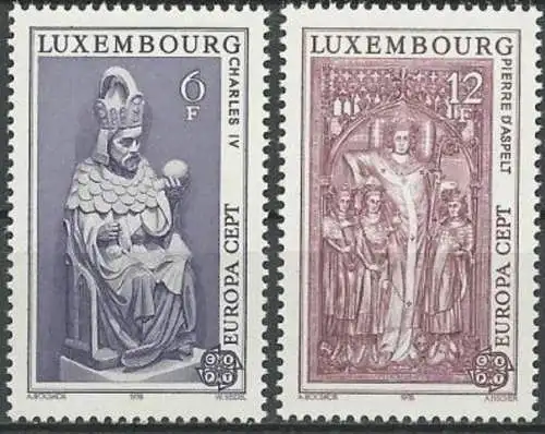 LUXEMBURG 1978 Mi-Nr. 967/68 ** MNH - CEPT