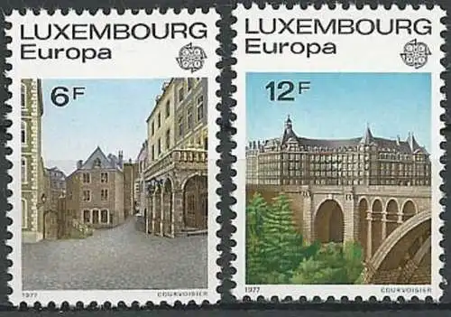 LUXEMBURG 1977 Mi-Nr. 945/46 ** MNH - CEPT