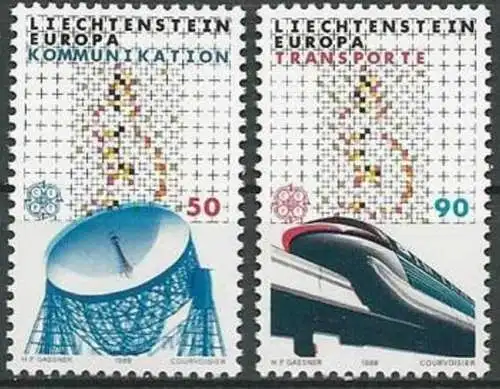 LIECHTENSTEIN 1988 Mi-Nr. 937/38 ** MNH - CEPT