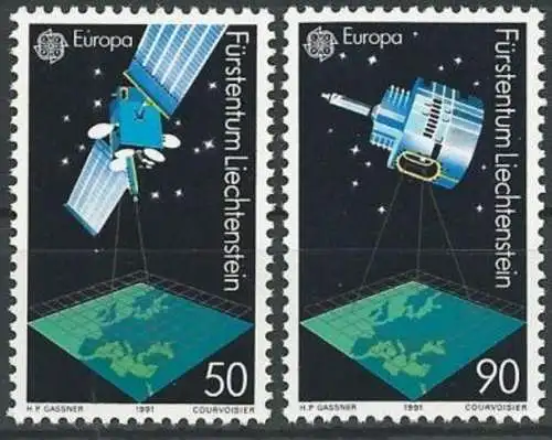 LIECHTENSTEIN 1991 Mi-Nr. 1011/12 ** MNH - CEPT