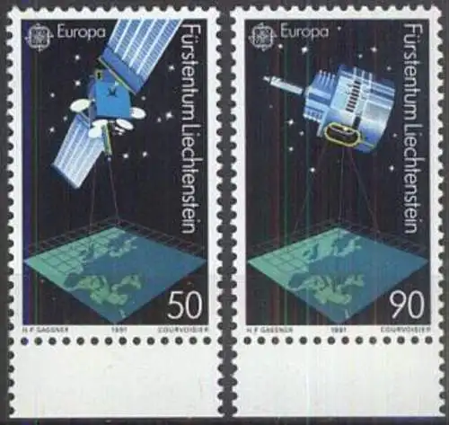 LIECHTENSTEIN 1991 Mi-Nr. 1011/12 ** MNH - CEPT