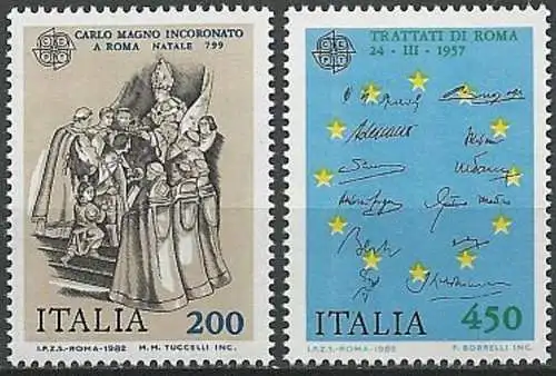 ITALIEN 1982 Mi-Nr. 1798/99 ** MNH - CEPT