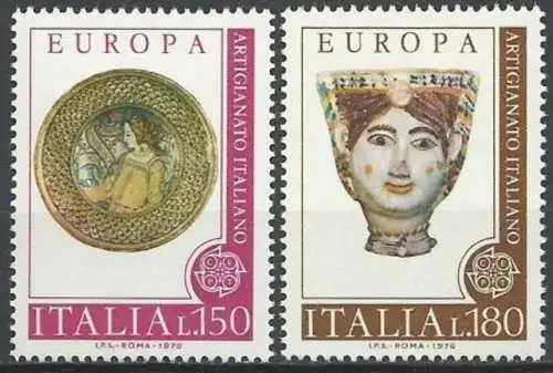 ITALIEN 1976 Mi-Nr. 1530/31 ** MNH - CEPT