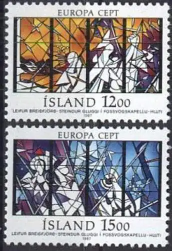 ISLAND 1987 Mi-Nr. 665/66 ** MNH - CEPT
