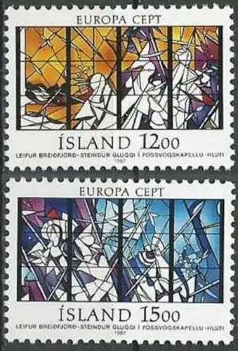 ISLAND 1987 Mi-Nr. 665/66 ** MNH - CEPT