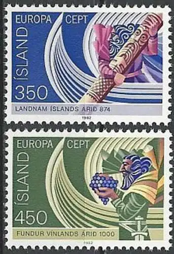 ISLAND 1982 Mi-Nr. 578/79 ** MNH - CEPT