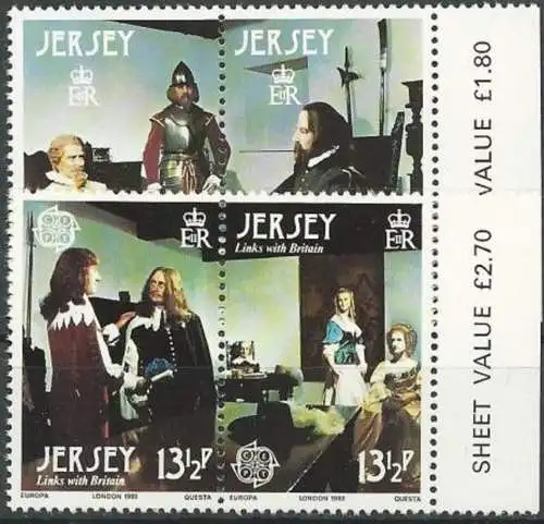 JERSEY 1980 Mi-Nr. 219/22 ** MNH - CEPT