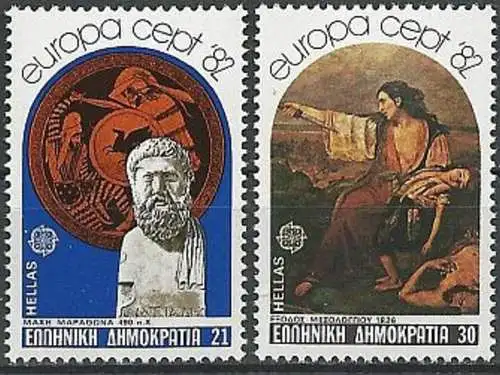 GRIECHENLAND 1982 Mi-Nr. 1481/82 ** MNH - CEPT