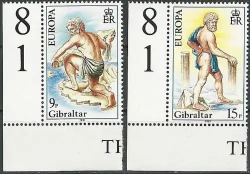 GIBRALTAR 1981 Mi-Nr. 416/17 ** MNH - CEPT