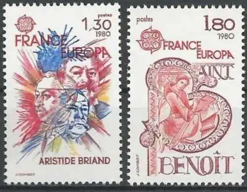 FRANKREICH 1980 Mi-Nr. 2202/03 ** MNH - CEPT