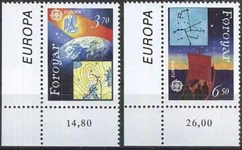 FÄRÖER 1991 Mi-Nr. 215/16 ** MNH - CEPT