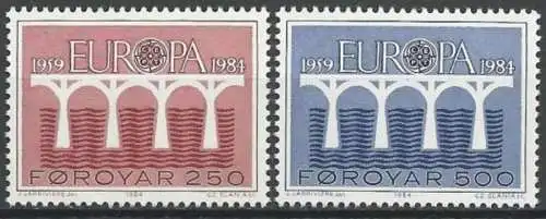 FÄRÖER 1984 Mi-Nr. 97/98 ** MNH - CEPT