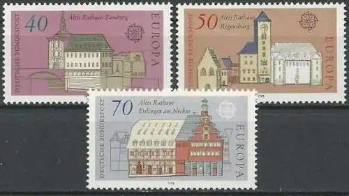 DEUTSCHLAND 1978 Mi-Nr. 969/71 ** MNH - CEPT