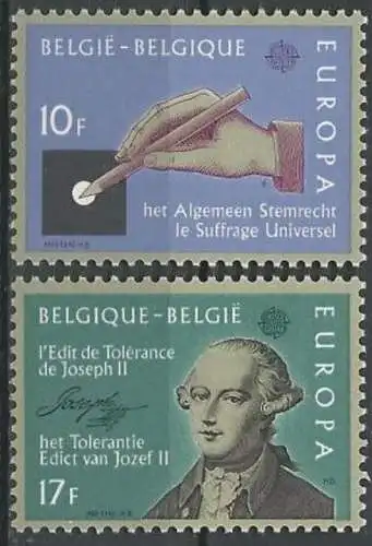 BELGIEN 1982 Mi-Nr. 2100/01 ** MNH - CEPT