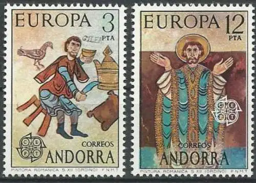 SPAN. ANDORRA 1975 Mi-Nr. 96/97 ** MNH - CEPT