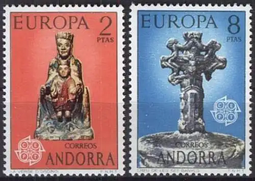 SPAN. ANDORRA 1974 Mi-Nr. 88/89 ** MNH - CEPT