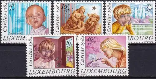 LUXEMBURG 1984 Mi-Nr. 1112/16 ** MNH