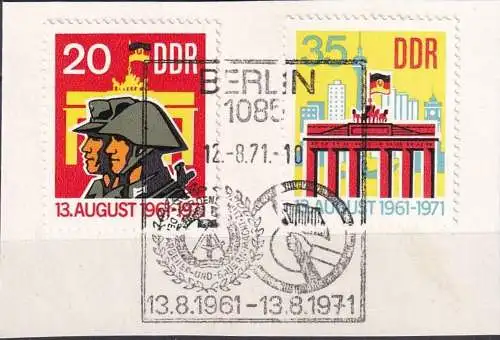 DDR 1971 Mi-Nr. 1691/92  auf Papier o used