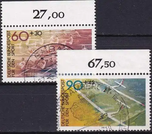 DEUTSCHLAND 1981 Mi-Nr. 1094/95 o used