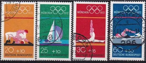 DEUTSCHLAND 1972 Mi-Nr. 719/22 o used