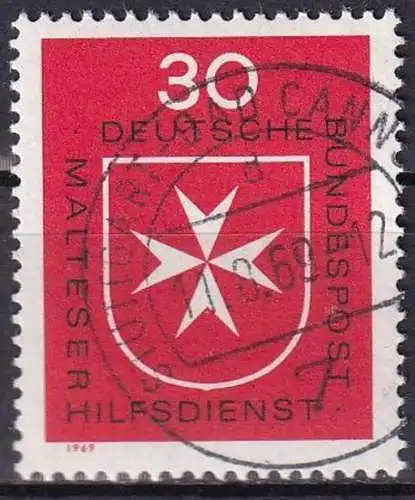 DEUTSCHLAND 1969 Mi-Nr. 600 o used