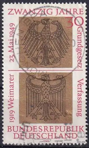 DEUTSCHLAND 1969 Mi-Nr. 585 o used