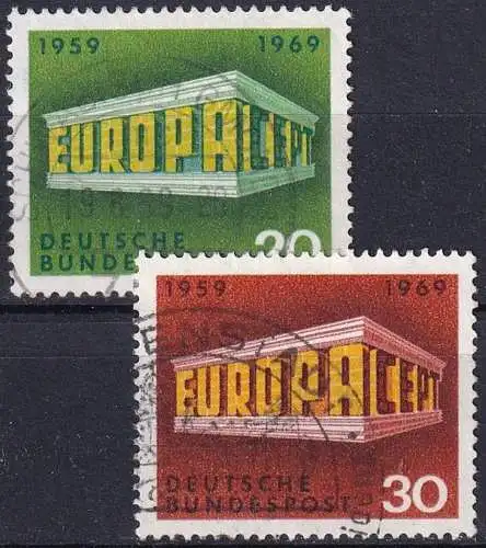DEUTSCHLAND 1969 Mi-Nr. 583/84 o used