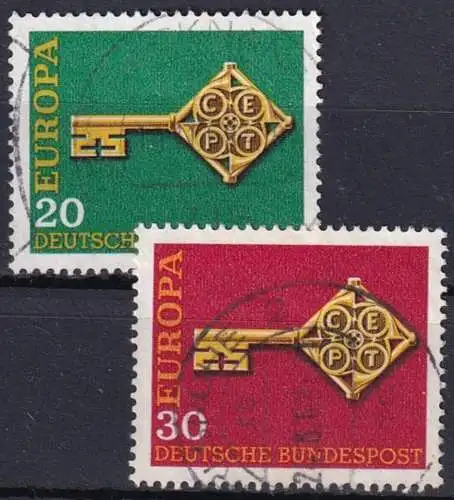 DEUTSCHLAND 1968 Mi-Nr. 559/60 o used