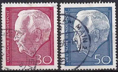 DEUTSCHLAND 1967 Mi-Nr. 542/43 o used