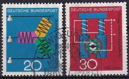 DEUTSCHLAND 1966 Mi-Nr. 521/22 o used
