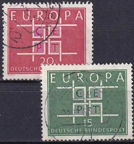 DEUTSCHLAND 1963 Mi-Nr. 406/07 o used
