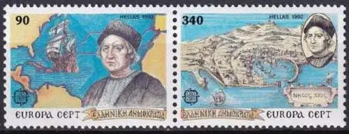 GRIECHENLAND 1992 Mi-Nr. 1802/03 A ** MNH