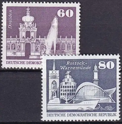 DDR 1974 Mi-Nr. 1919/20 ** MNH