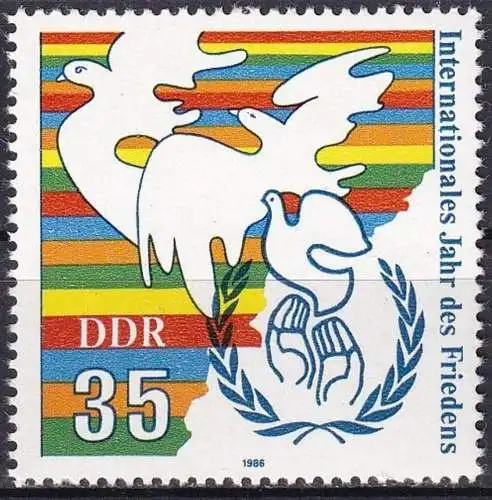 DDR 1986 Mi-Nr. 3036 ** MNH