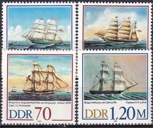 DDR 1988 Mi-Nr. 3198/01 ** MNH