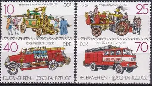 DDR 1987 Mi-Nr. 3101/04 ** MNH