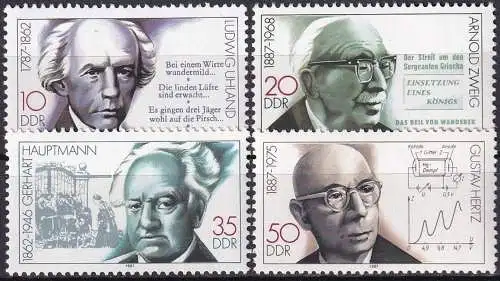 DDR 1987 Mi-Nr. 3091/94 ** MNH