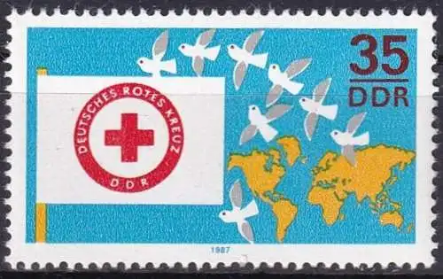 DDR 1987 Mi-Nr. 3088 ** MNH