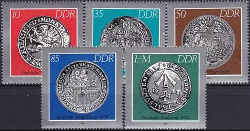 DDR 1986 Mi-Nr. 3040/44 ** MNH