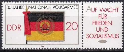 DDR 1986 Mi-Nr. 3001 ** MNH