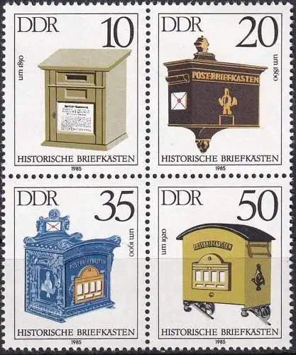 DDR 1985 Mi-Nr. 2924/27 ** MNH