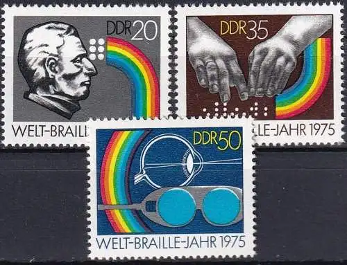 DDR 1975 Mi-Nr. 2090/92 ** MNH