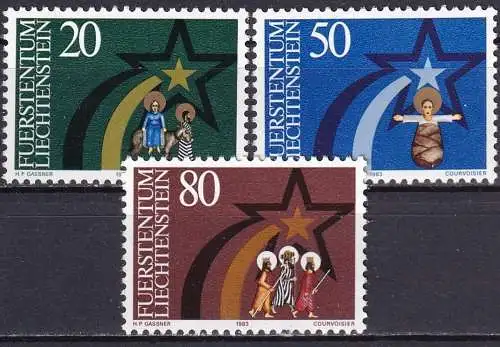 LIECHTENSTEIN 1983 Mi-Nr. 831/33 ** MNH