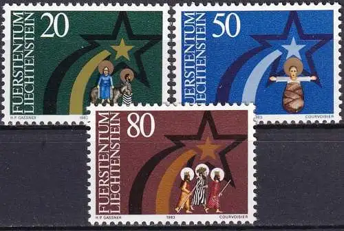LIECHTENSTEIN 1983 Mi-Nr. 831/33 ** MNH