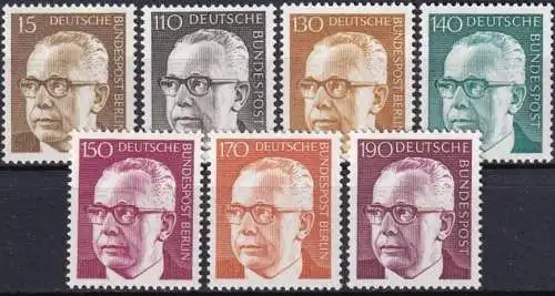 BERLIN 1972 Mi-Nr. 427/33 ** MNH