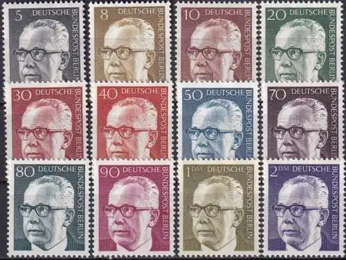 BERLIN 1970 Mi-Nr. 359/70 ** MNH