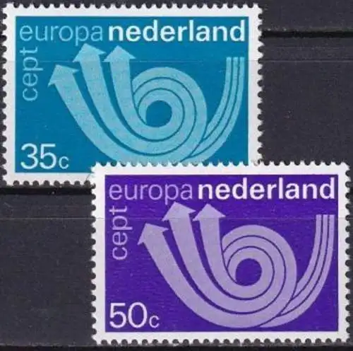 NIEDERLANDE 1973 Mi-Nr. 1011/12 ** MNH