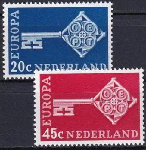 NIEDERLANDE 1968 Mi-Nr. 899/00 ** MNH
